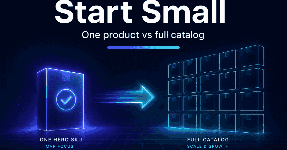 One Product vs Full Catalog: Starting Small with Ecommerce